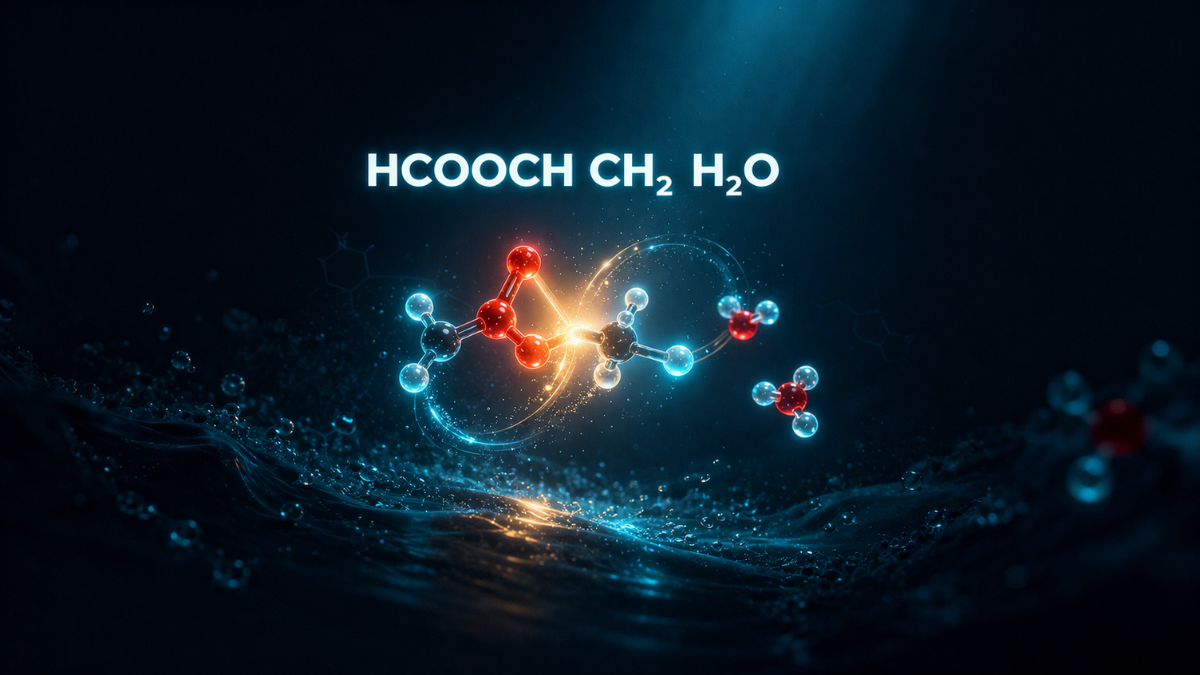 HCOOCH CH₂ H₂O