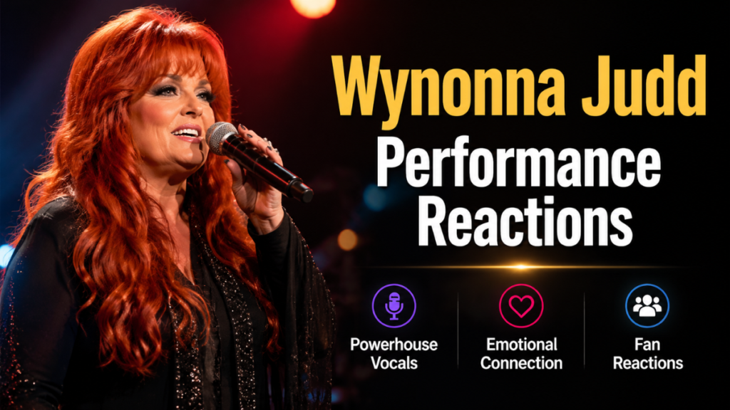 Wynonna Judd Performance Reactions 