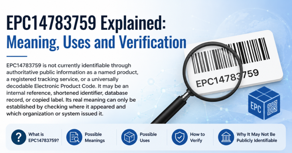 EPC14783759 Explained: Meaning, Uses and Verification EPC14783759