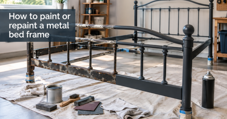 Learn how to paint or repaint a metal bed frame with easy preparation, rust removal, primer, painting, and finishing tips for a smooth, durable result.