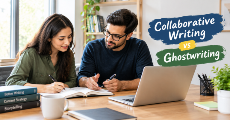 Collaborative writing vs ghostwriting: Learn the key differences, benefits, and how to choose the right writing approach for your project.